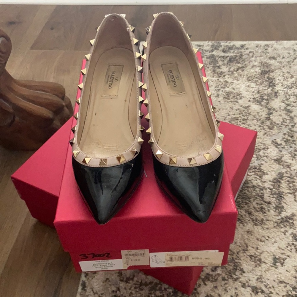 Valentino Rockstud wedge shoes.